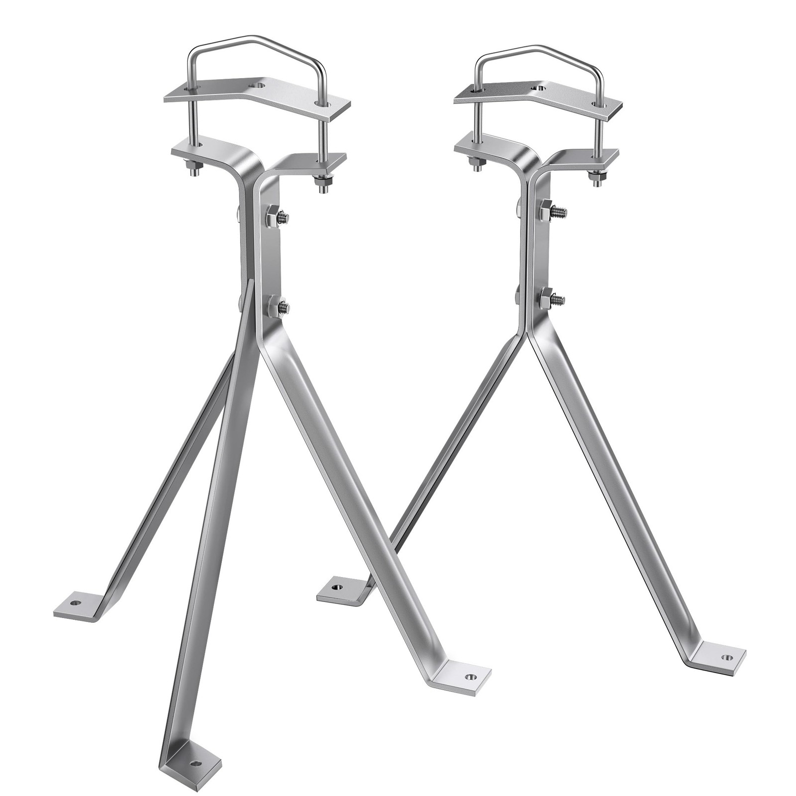 12'' Adjustable Antenna Mast Wall Mount Bracket, 2 Pcs Antenna Stand Off Brac...