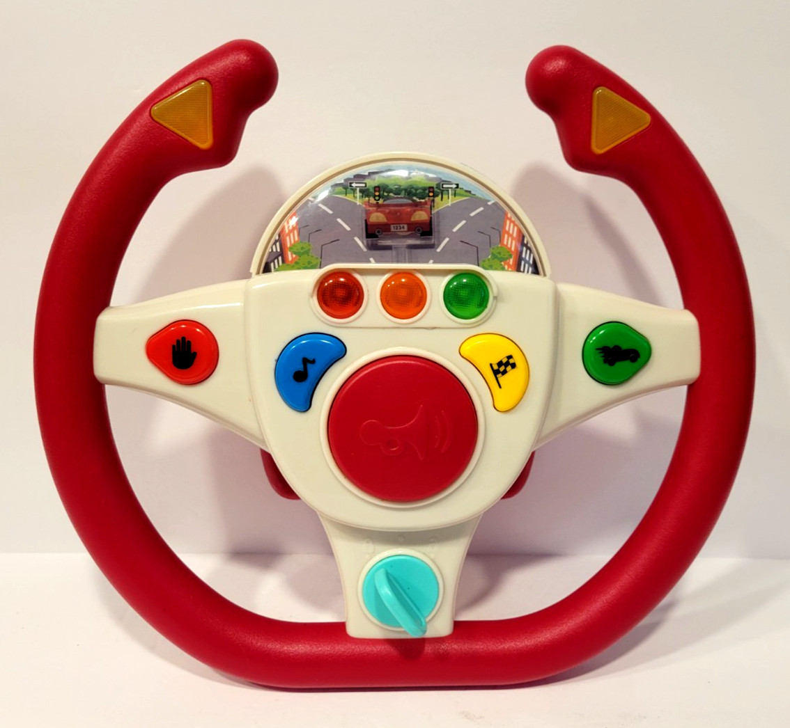 Battat Zoom Zoom Driving Wheel Interactive Toy Car Steering Wheel