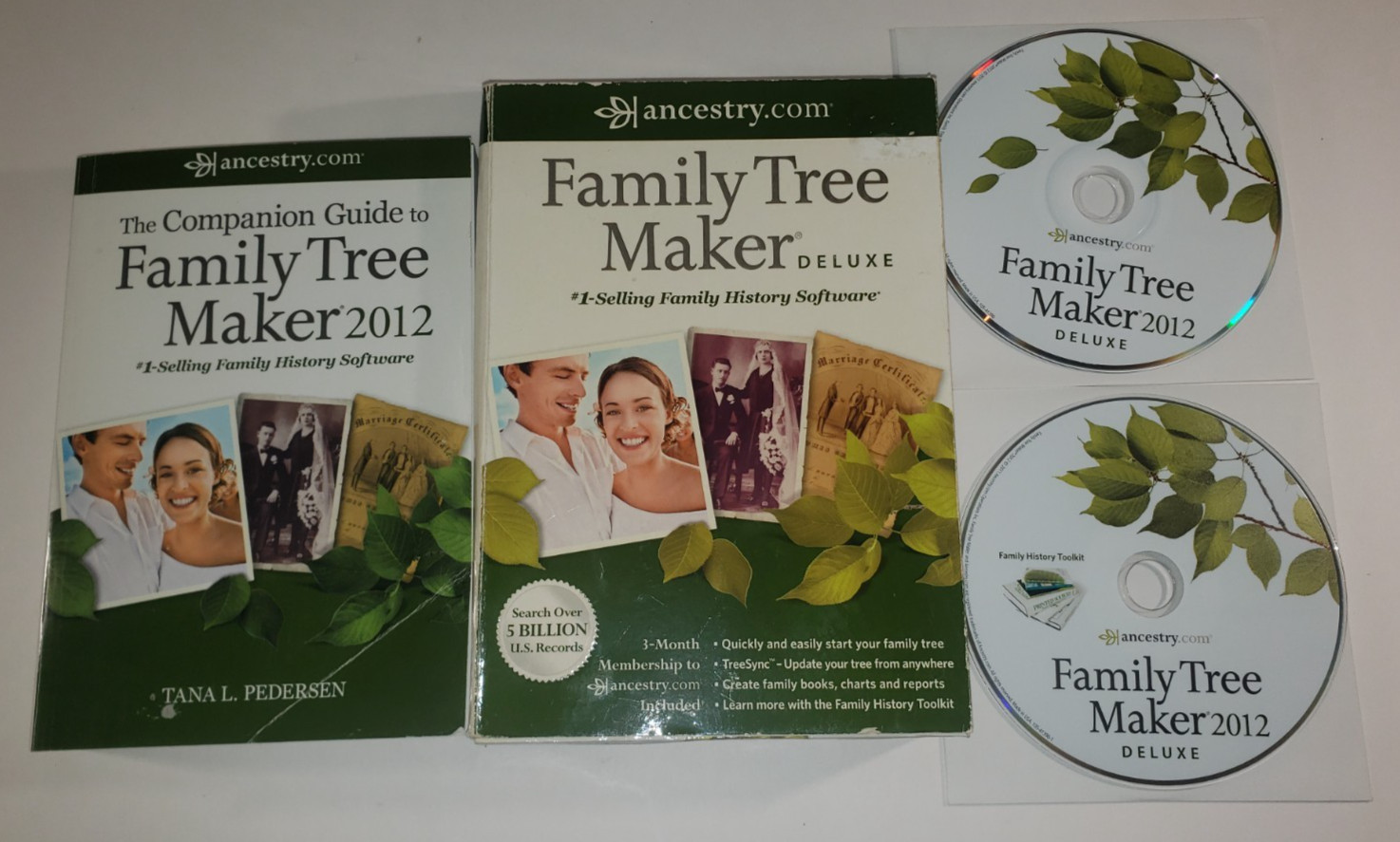 Ancestry Family Tree Maker Deluxe 2012 Family History Software (CD, 2-Disc Set)