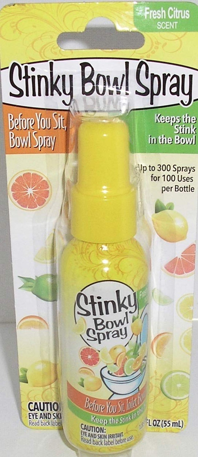 Fresh Citrus - Before You sit, Bowl Spray - Keeps The Stink in The Bowl