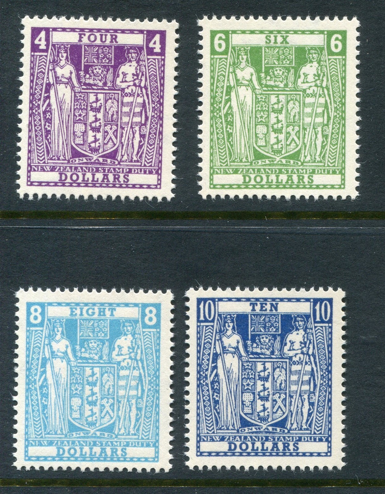 New Zealand #AR102-105 Coat of Arms Complete Set [Mint Never Hinged]