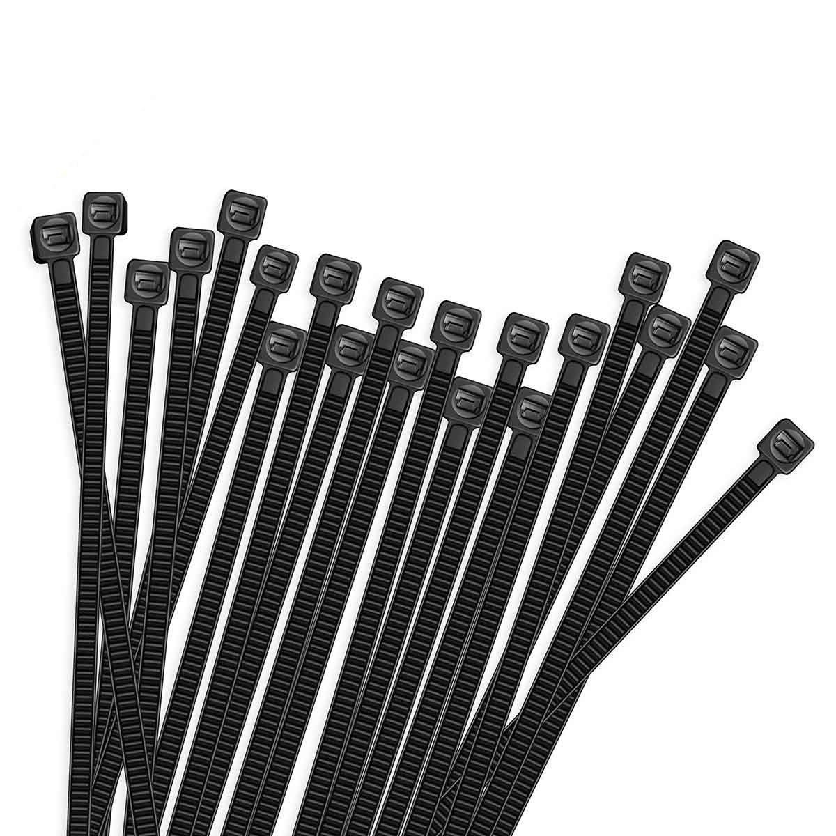 100pcs Cable Zip Ties Heavy Duty 8 Inch, Premium Plastic Wire Ties with 50 Po...