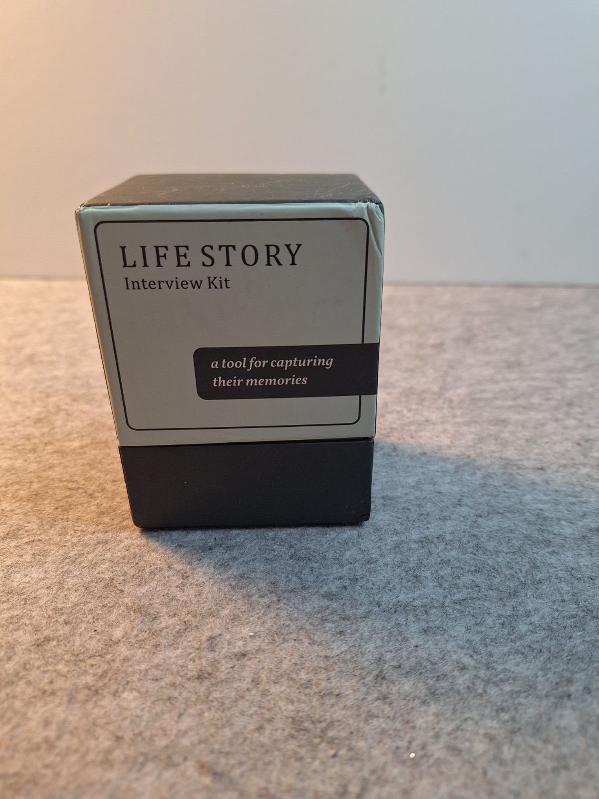 Life Story Interview Kit 150 Prompts Cards, Tool for Capturing Memories Open Box