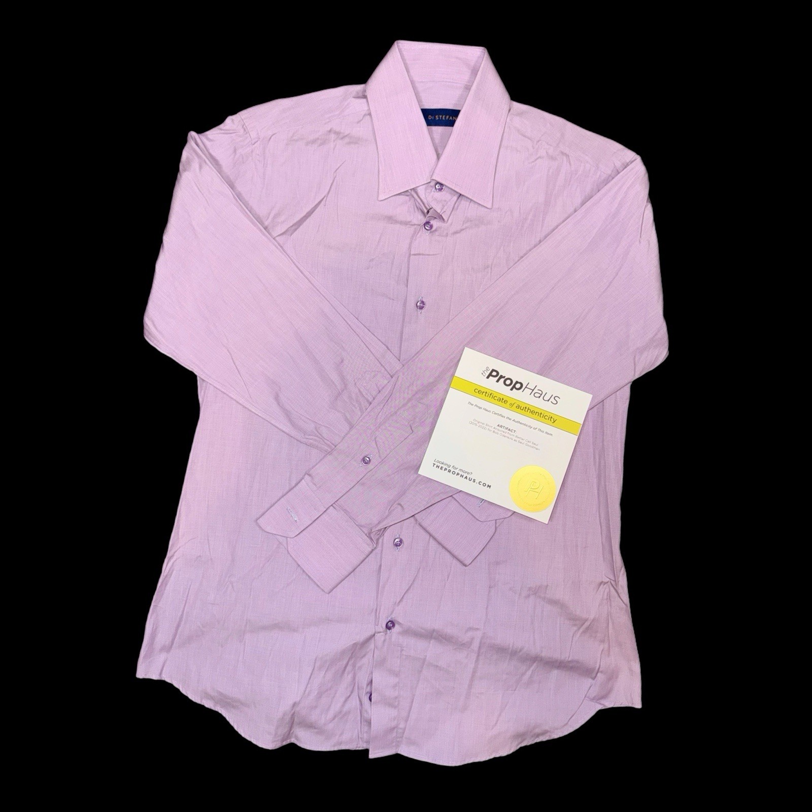 Better Call Saul Purple Shirt Prop Wardrobe Costume Acquired for Saul Goodman