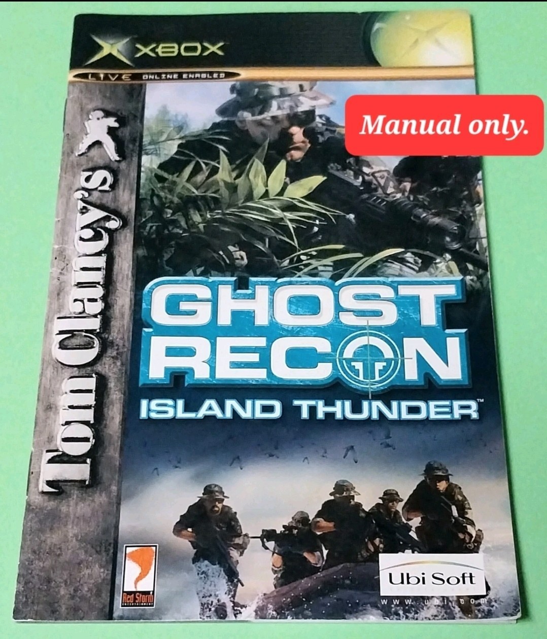 Tom Clancy's Ghost Recon Island Thunder Xbox Game (Manual Only) Military War