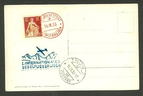 SWITZERLAND 1935 HOTEL SCHWEIZERHOF OLTEN REAL PH PPC