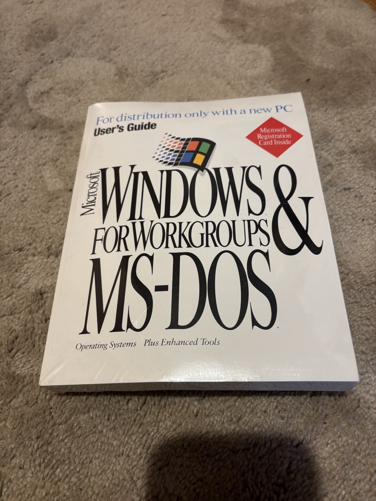 Microsoft Windows For Workgroups & MS-DOS  (Sealed-Vintage- 3.5 Floppy Disk)