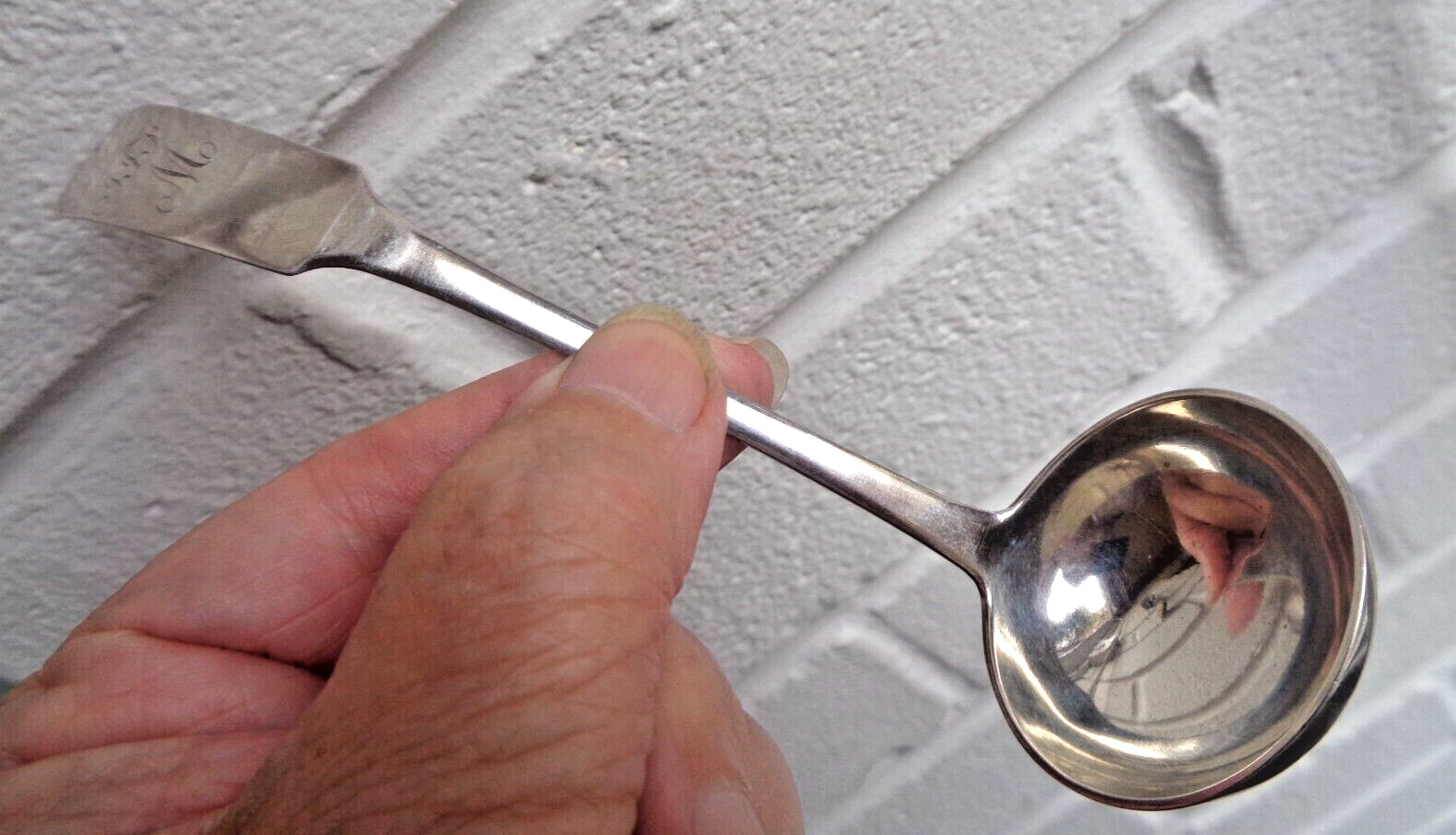 SCOTTISH Whiskey Toddy Ladle Georgian Stg Silver hm c1806/10 David Manson Dundee