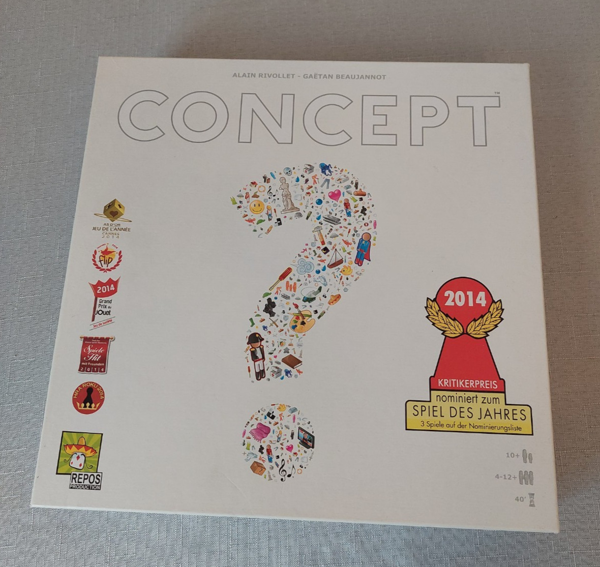 Concept board game (Repos Production Germany) 100% complete, Excellent condition