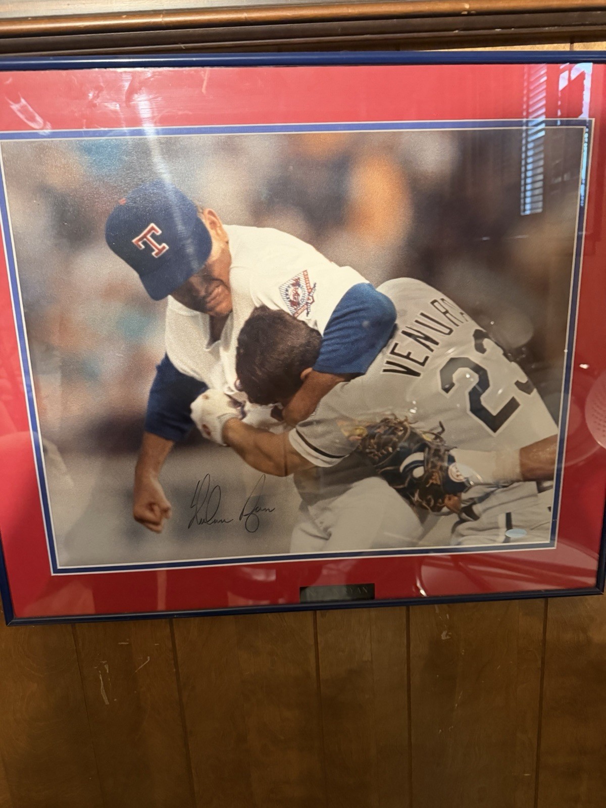 Nolan Ryan 16x20 Autograph “The Fight”
