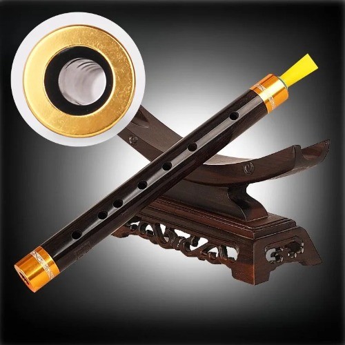Ebony Guanzi Professional Traditional Short Flute Chinese Woodwind Piccolo Flute