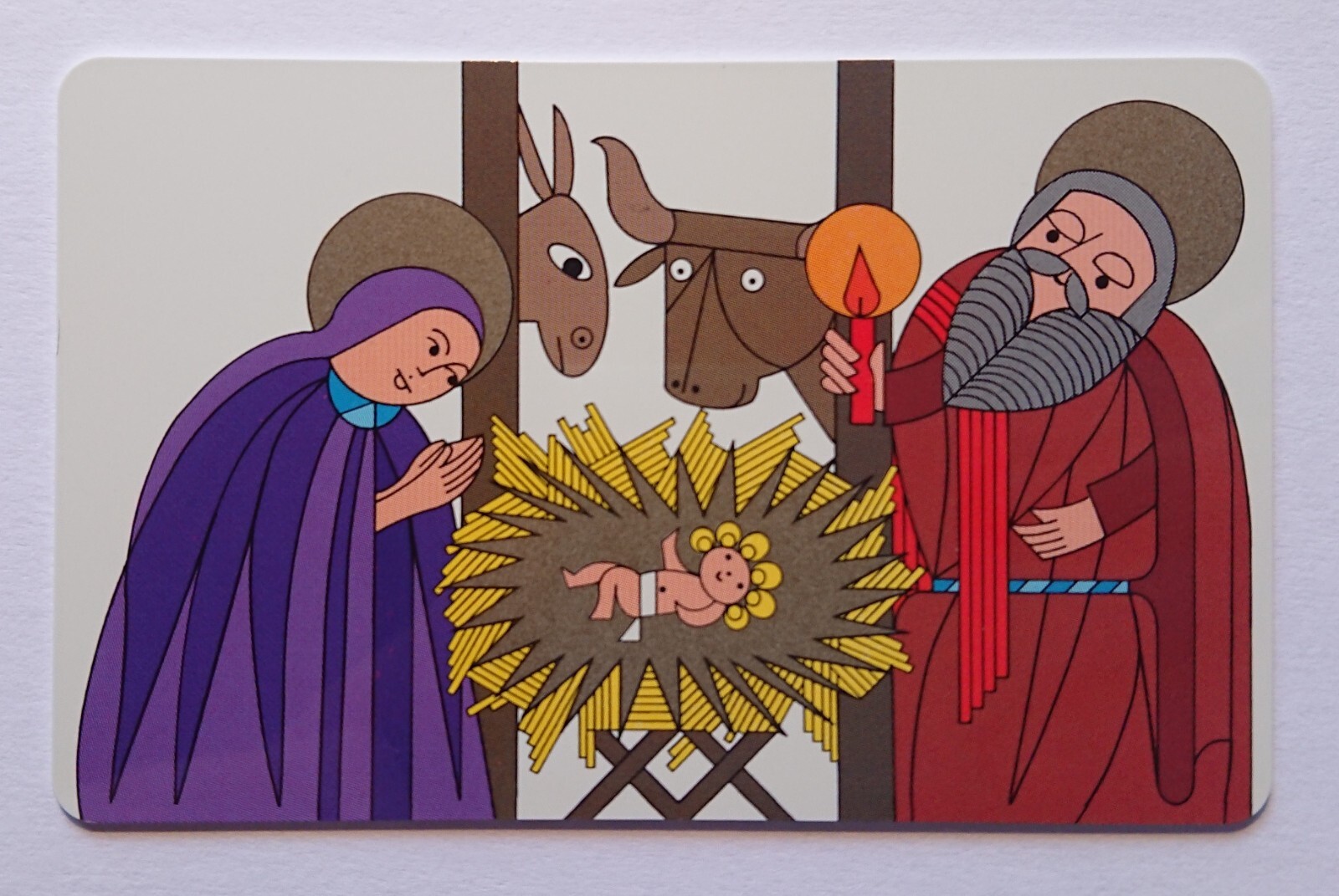 Phone Card Value Card Collectible 12 DM Christmas Jesus Mary Joseph