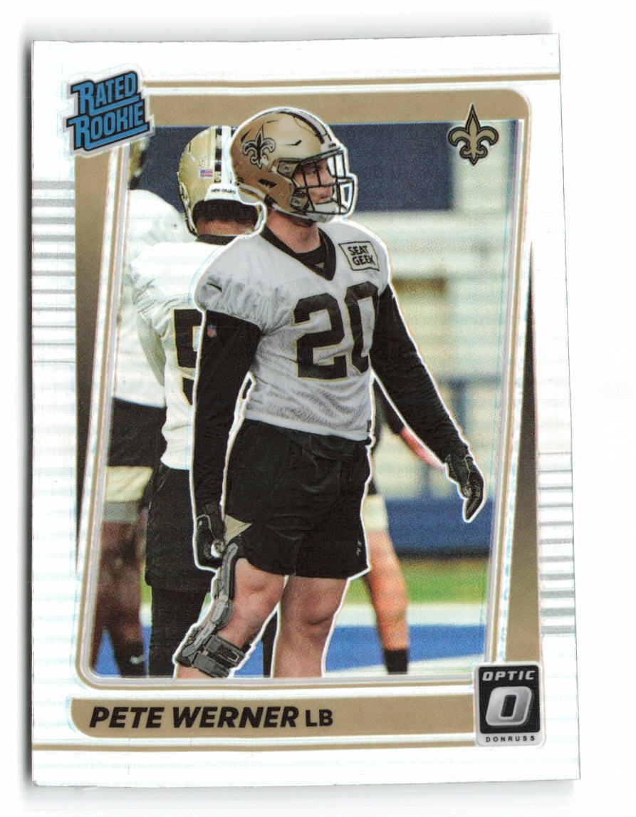 2021 Donruss Optic #276 Pete Werner Holo Rookie New Orleans Saints RC