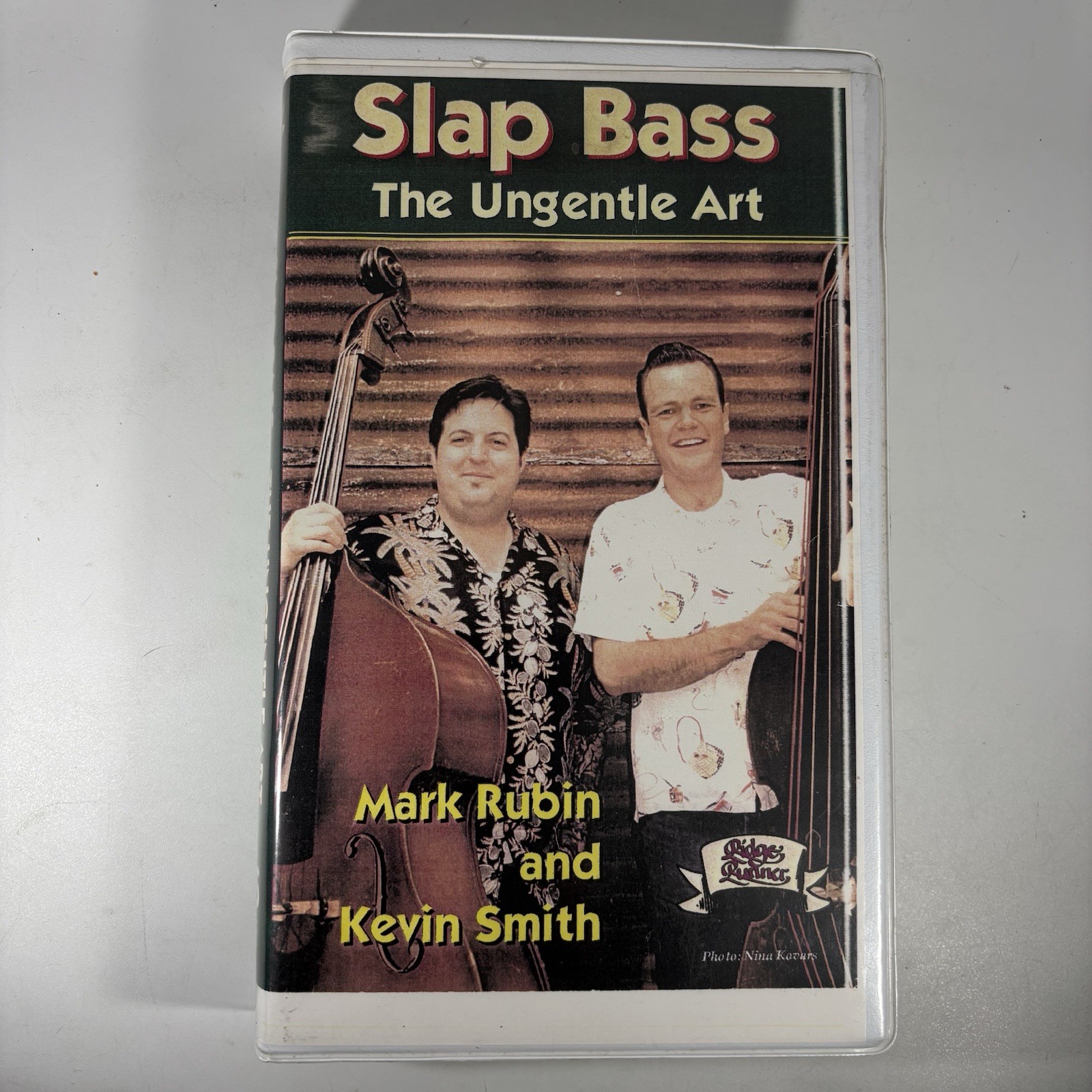 Slap Bass The Ungentle Art Bass Guitar Instruction VHS Rubin Smith 1995 Rare