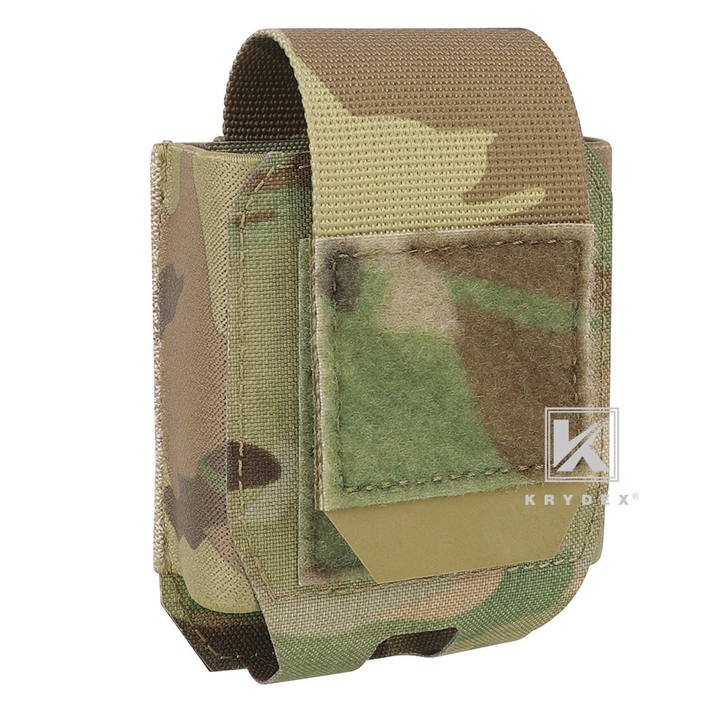 KRYDEX Tactical Handcuff Pouch Case Low Profile Cuff Holster MOLLE/Belt MC Camo