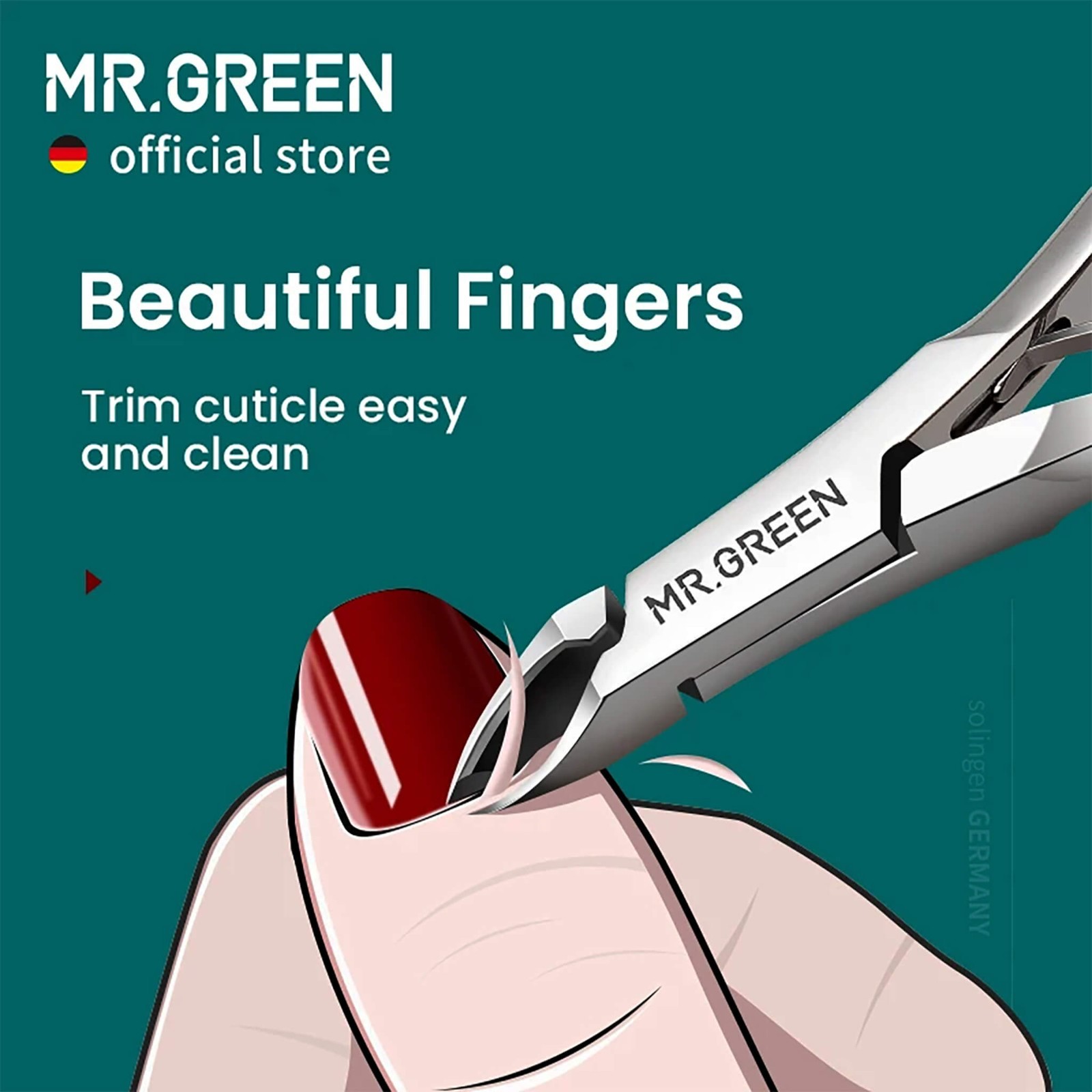 MR.GREEN Cuticle Nippers 5mm Stainless Steel Pro
