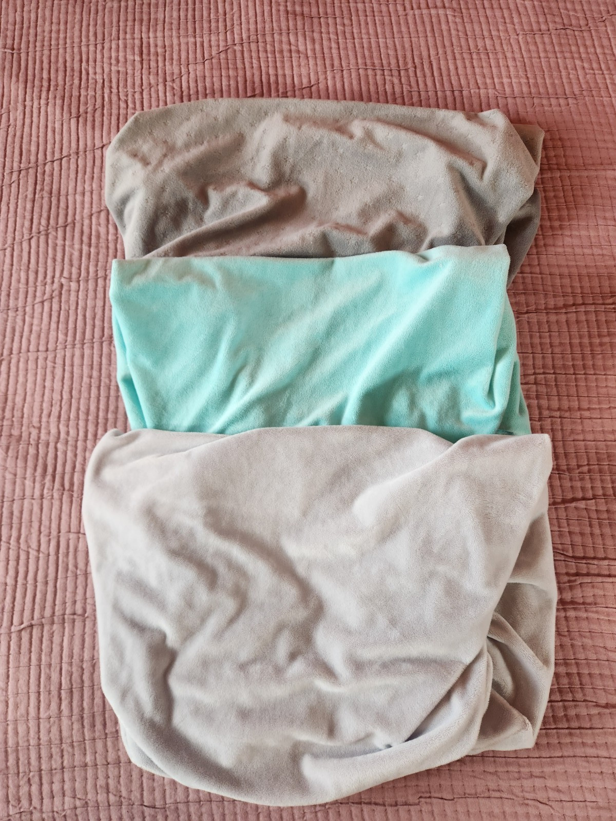 Changing Table Mat Pad Covers Lot of 3 Baby Diaper Nursery