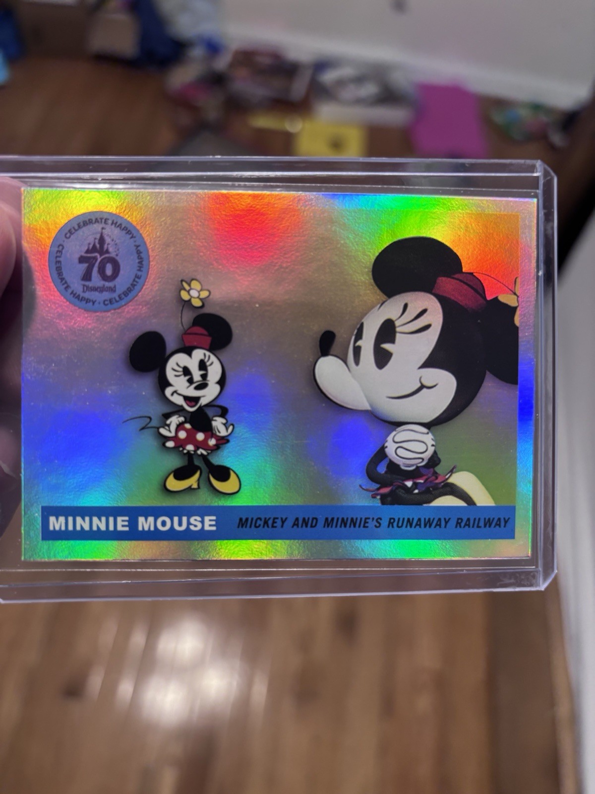2025 Topps Disneyland 70th Anniversary Minnie Mouse Rainbow Foil T55-11