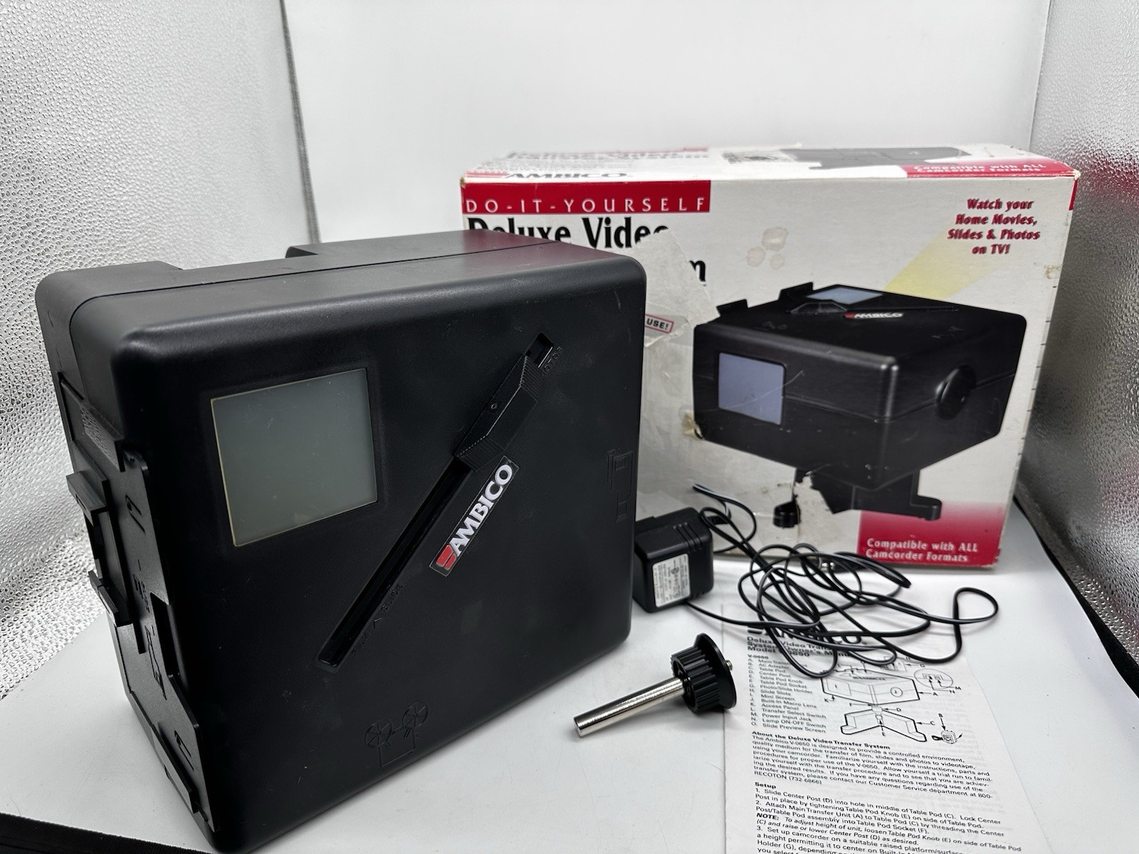 Ambico Video Transfer System, V-0650, Camcorder to VHS, 1995 With Box