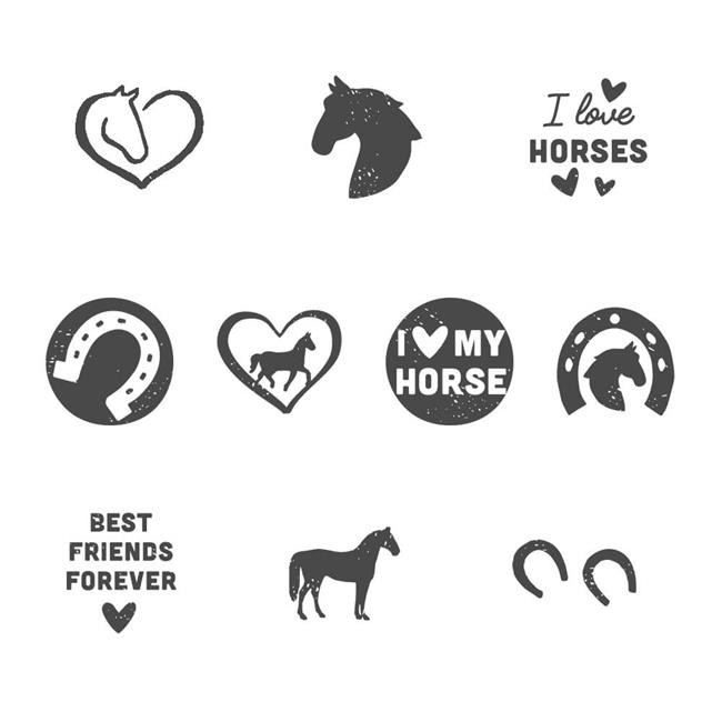 Colop USA LLC 171639 Design SET Little NIO HORSES