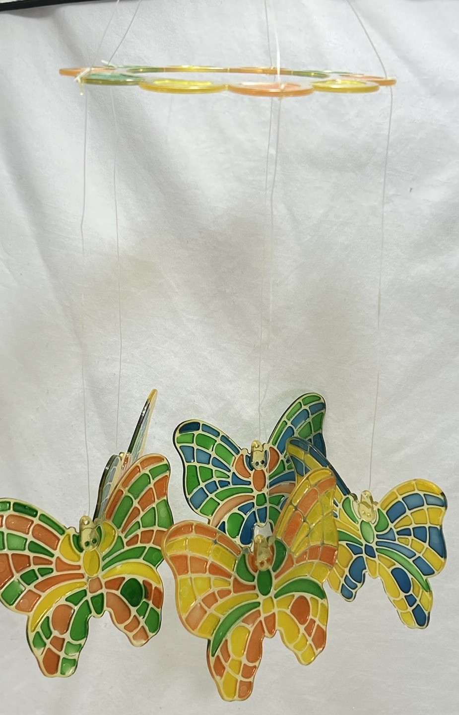 Vintage 1982 Fisher Price Butterfly Crib Mobile Replacement Hanging Butterflies 