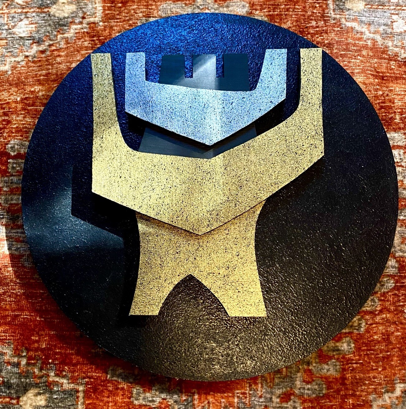 Listed SoCal Artist IRWIN H BROWN 3D Mixed Media Wall Piece 24"  MCM JUDAICA