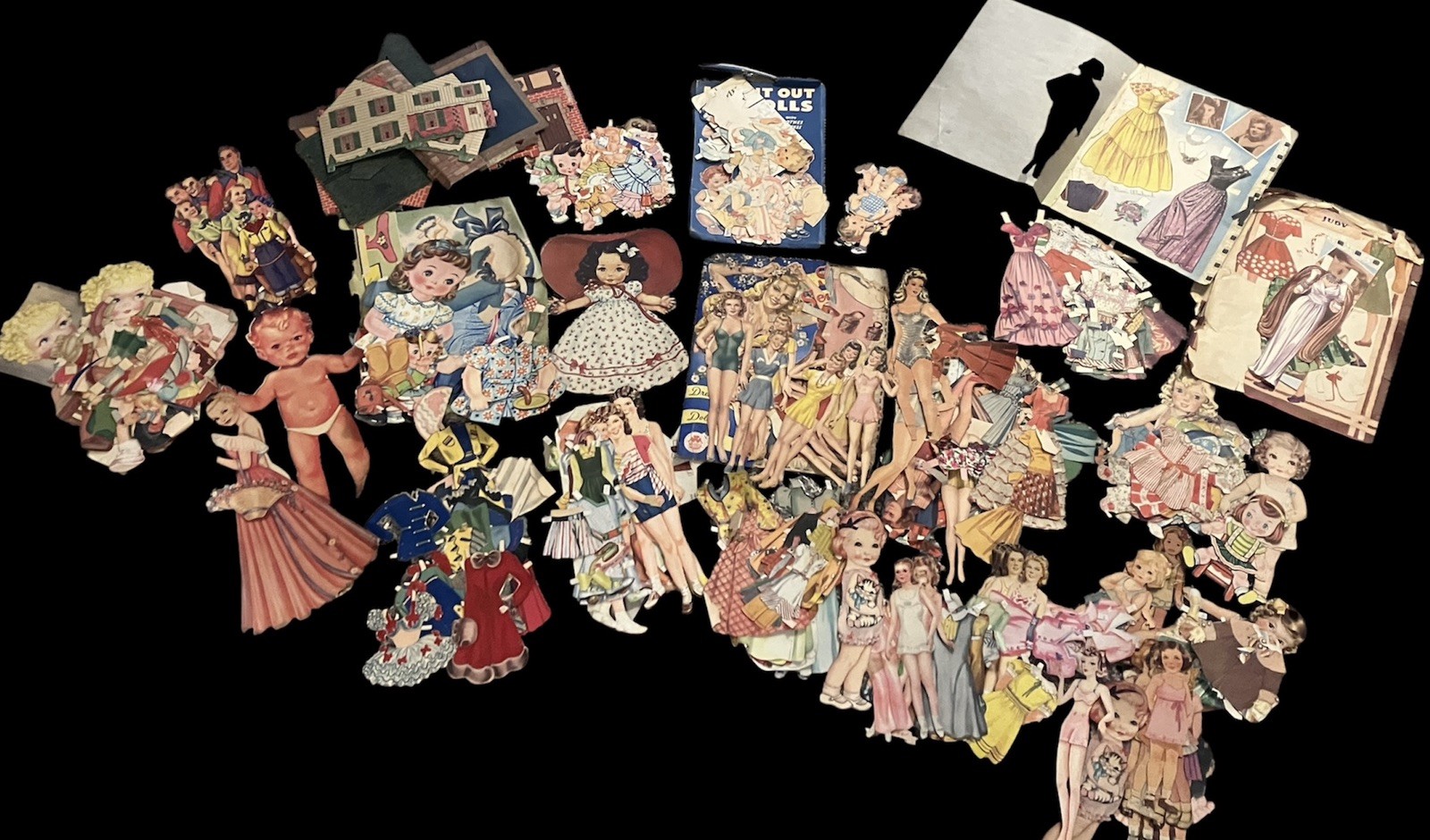 Paper Doll Huge Lot Vintage Antique Art Deco Plus Judy Garland