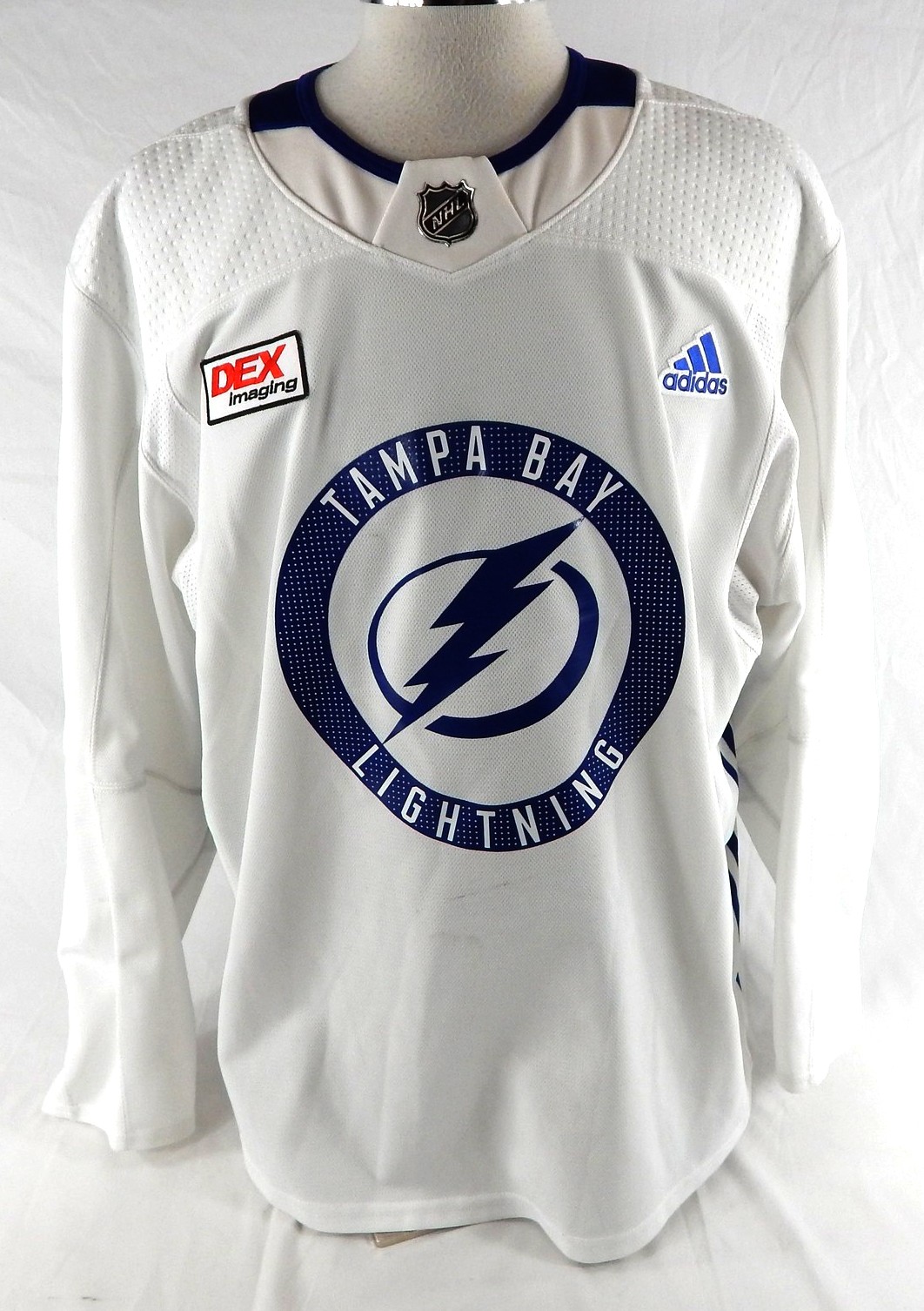 2024 Tampa Bay Lightning Hagen Burrows #58 Game Used White Jersey 56 523