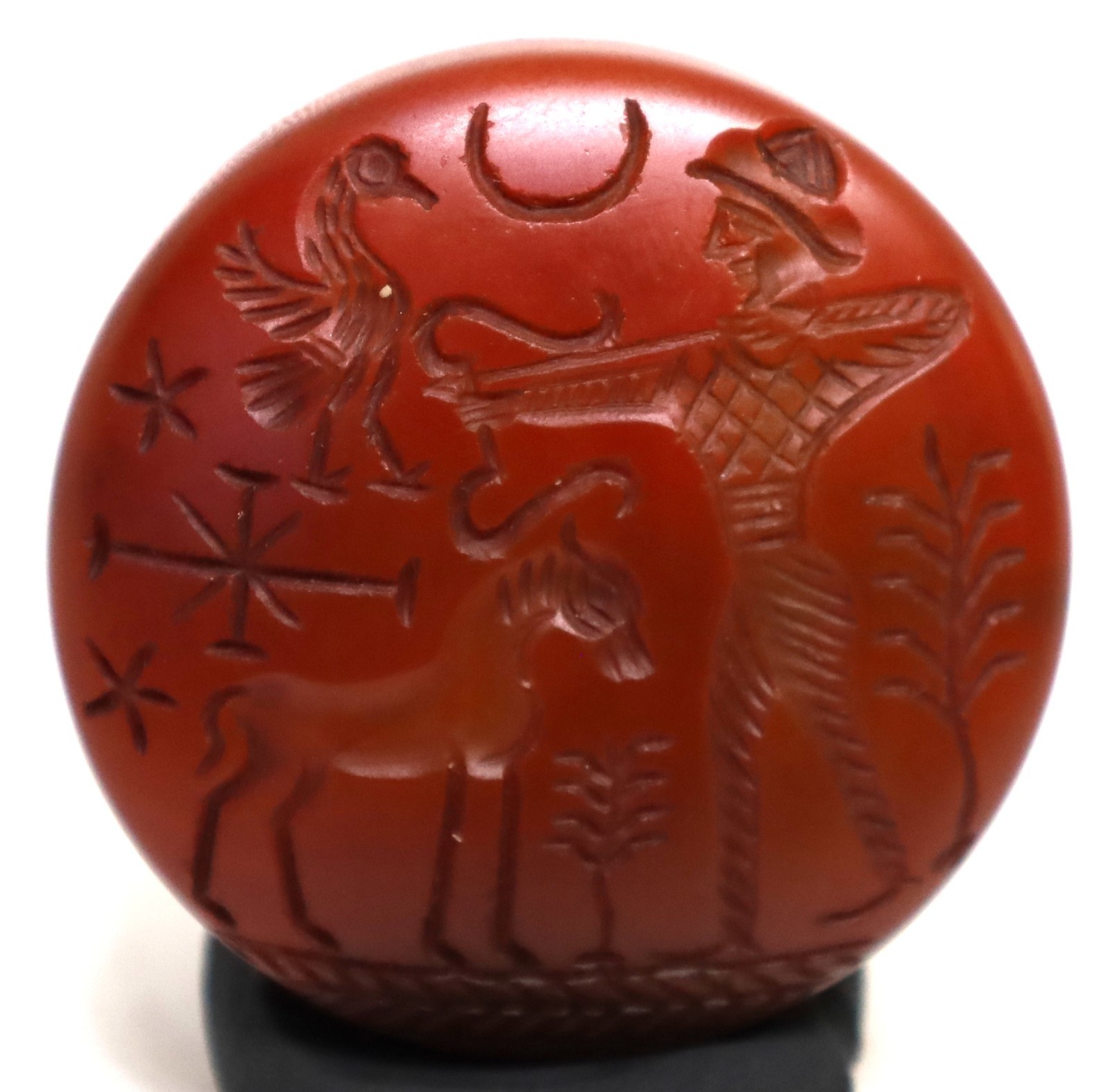 Ancient Agate Roman Intaglio-seal Stone Lovely Bead Amulet