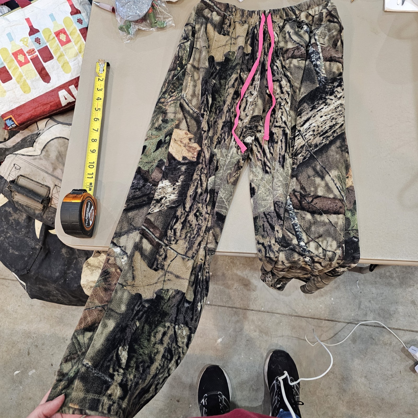 Mossy Oak Camouflageand Pink  Pajamas Pants  Girls Size Small 4-6