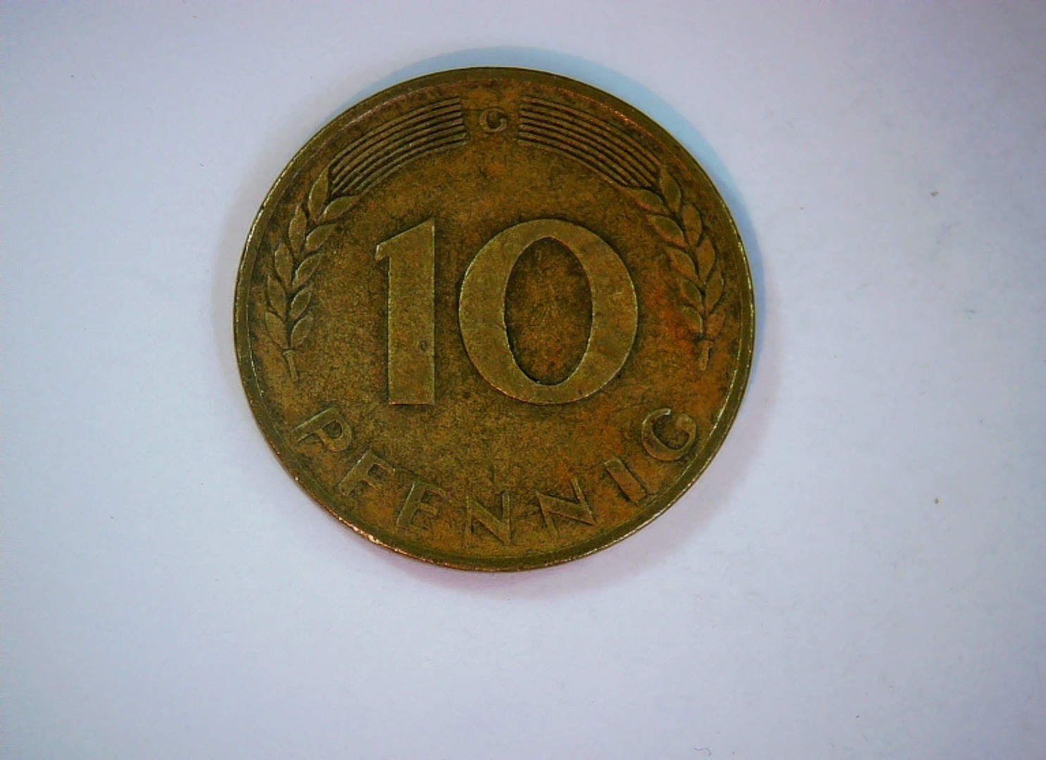 Germany (Federal Germany / West Germany) 1950 10 Pfennig Federal Republic oak sp