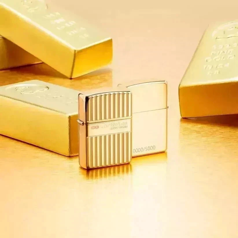 Zippo ARMOR Lighter 007 Goldfinger 60th Anniversary LIMITED 5000 Brass NEW RARE