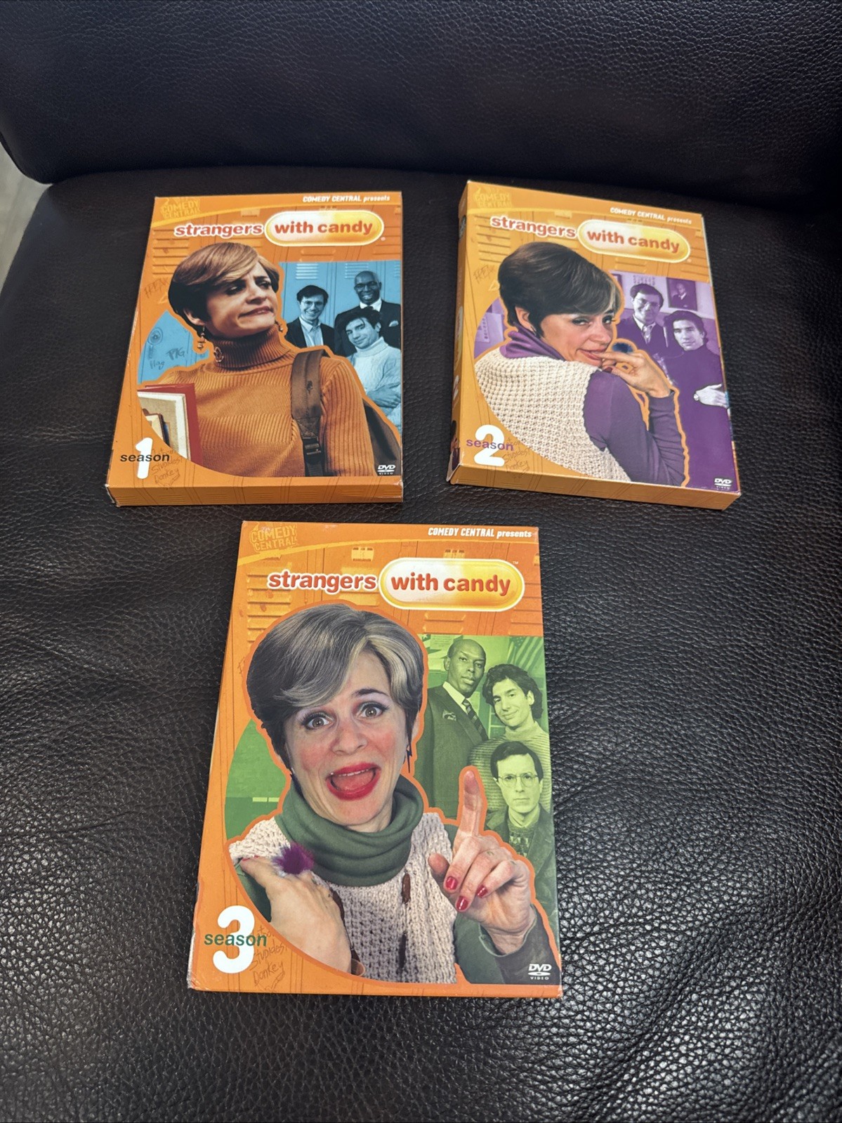 Strangers With Candy DVD Lot- Season 1-3 Complete Series Sedaris Colbert Dinello