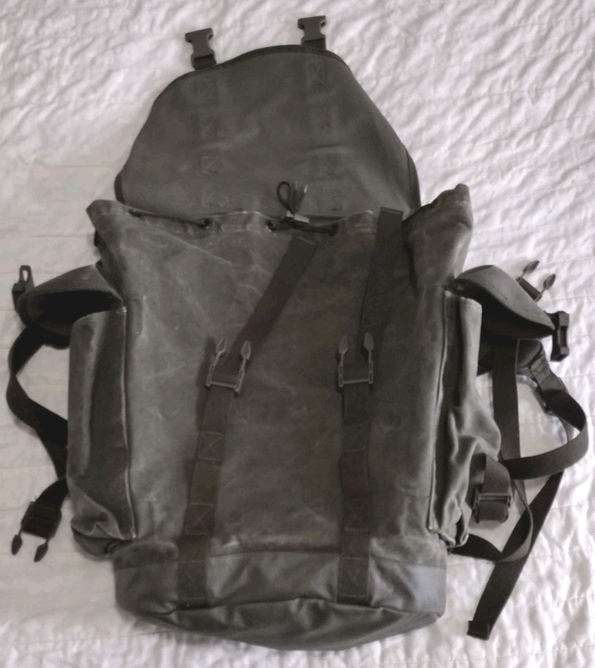 Vtg Schulze-Brakel German Military Rucksack Backpack Bag Tactical Olive Green