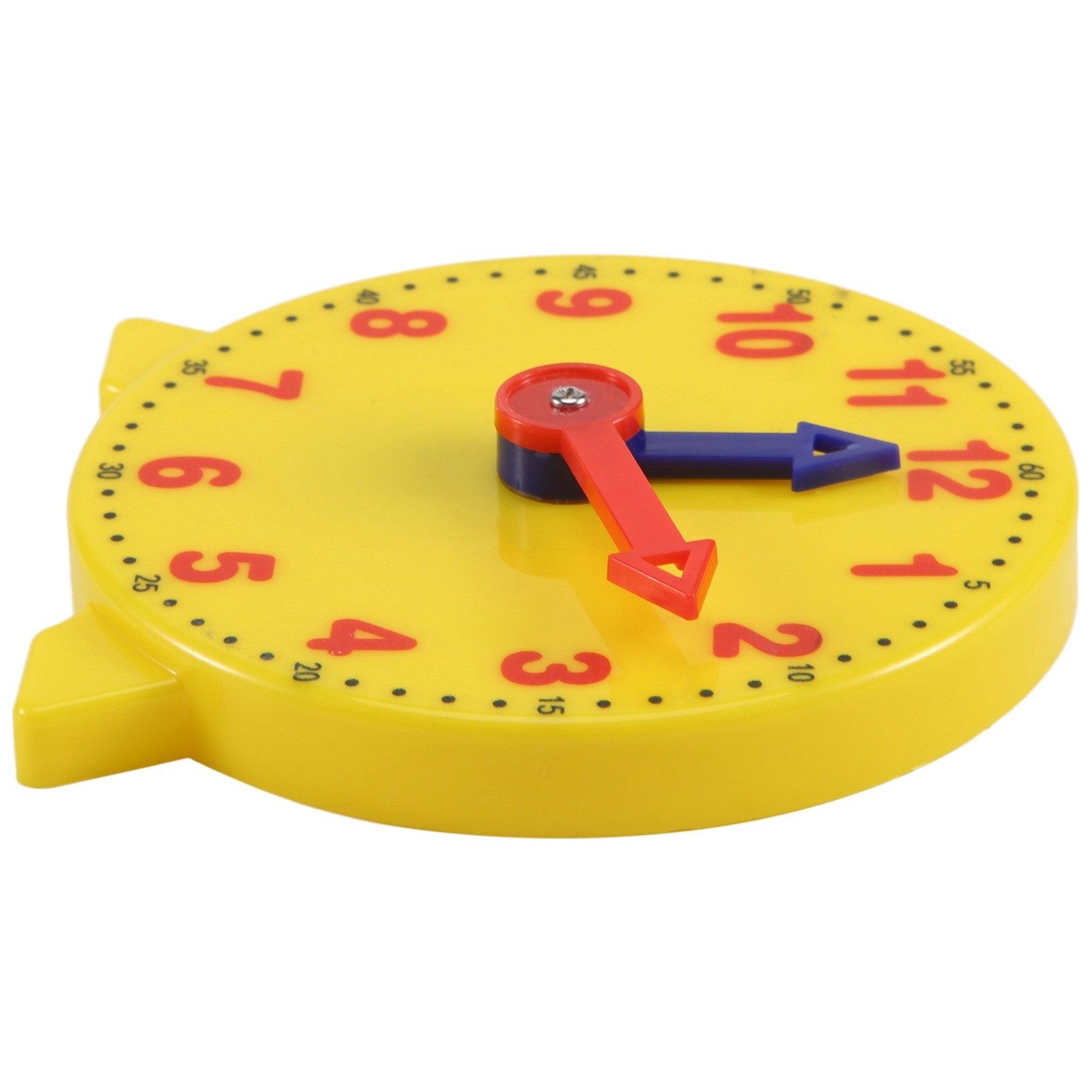 4 Inch Student Learning Clock Time Model Teacher Gear Clock 12/24 Hour3914