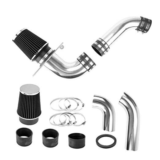  Cold Air Intake Filters System Kits Fit for Mustang 1989-1993 5.0L, Aluminum 