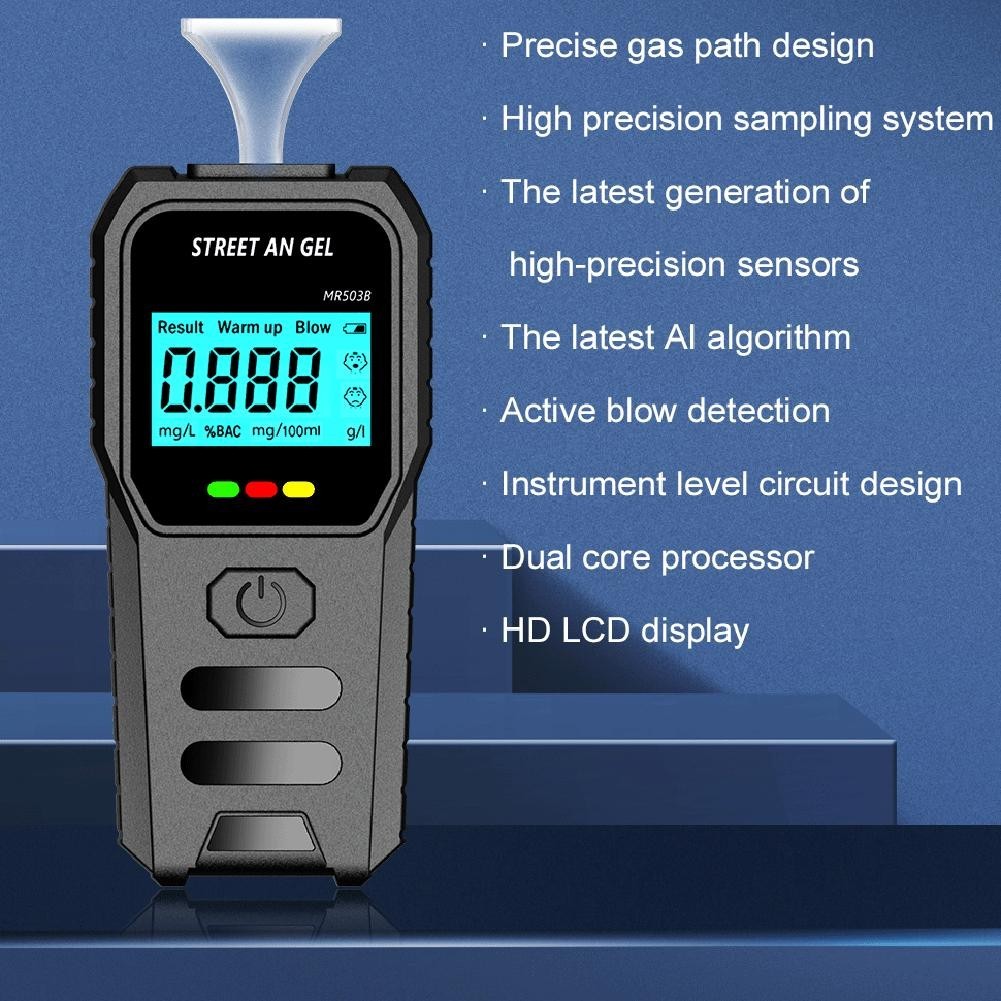 Alcohol Tester with Noncontact Detection and Voice Output Capabilities