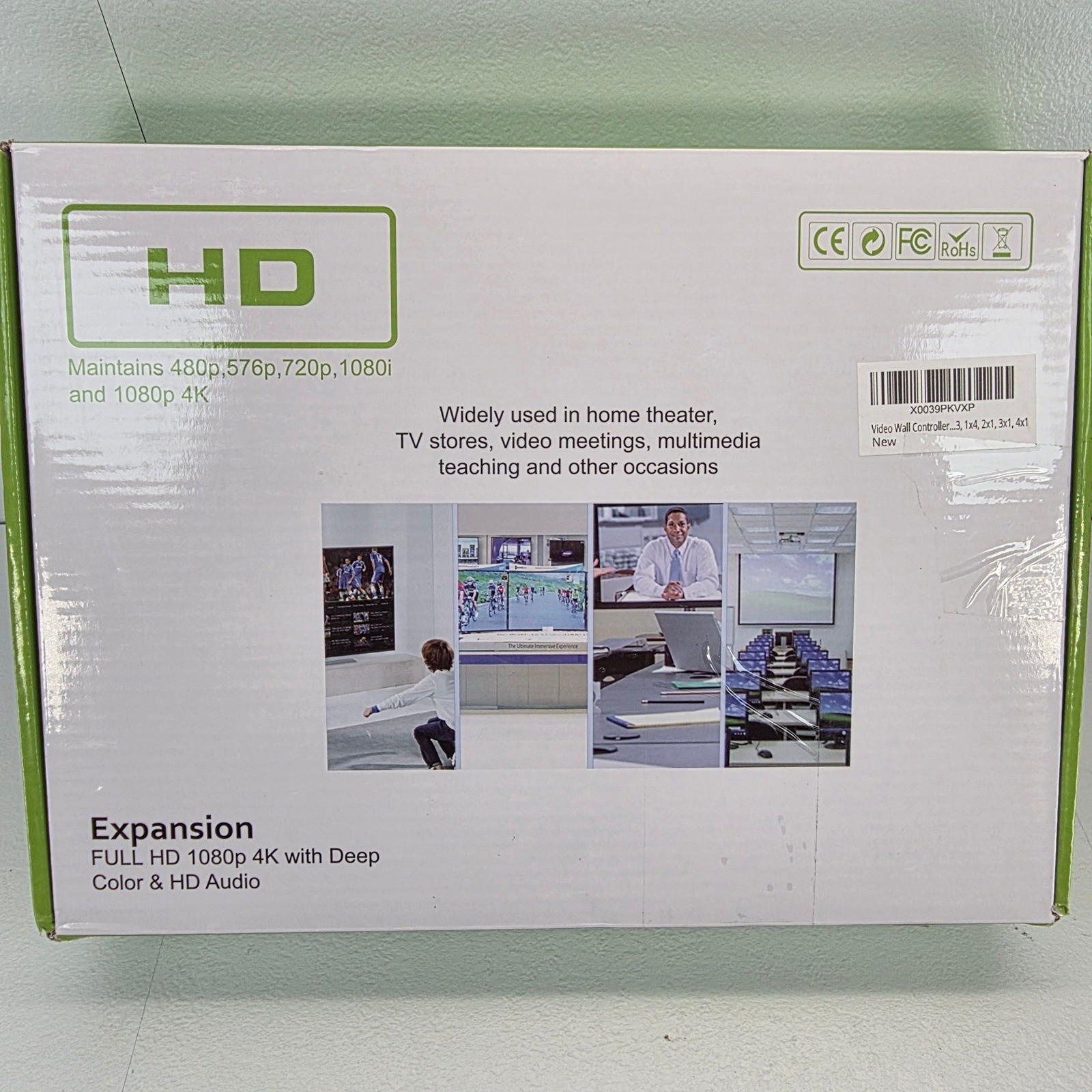 4Kx2K TV Wall Controller Video Processor 4x HDMI Input 4x HDMI Output Remote