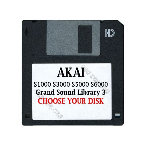 Akai S1000 / S5000 Floppy Disk Grand Sound Library 3 Choose Your Disk