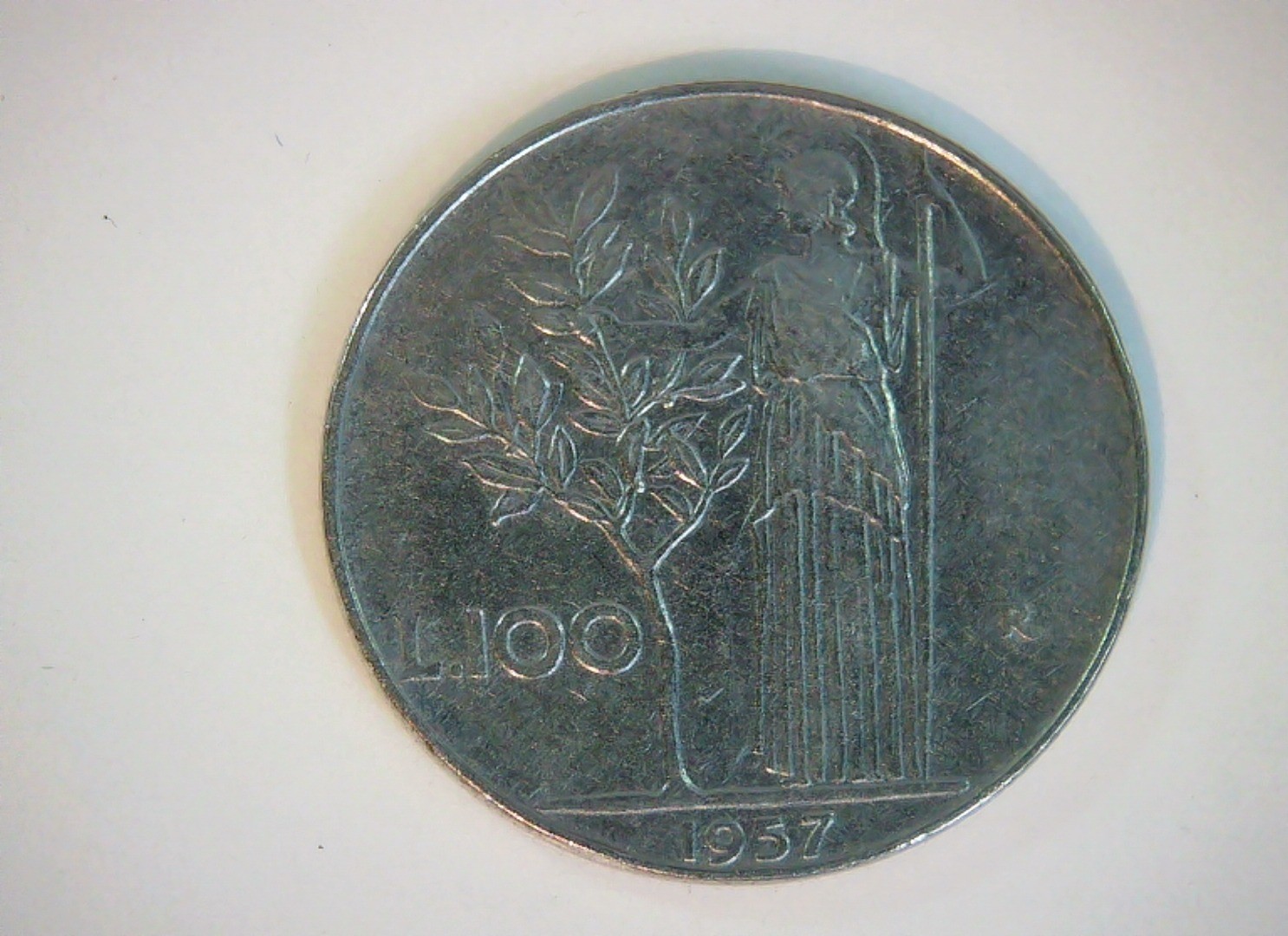 Italy 1957 100 Lire Minerva (100 Lire) Coin