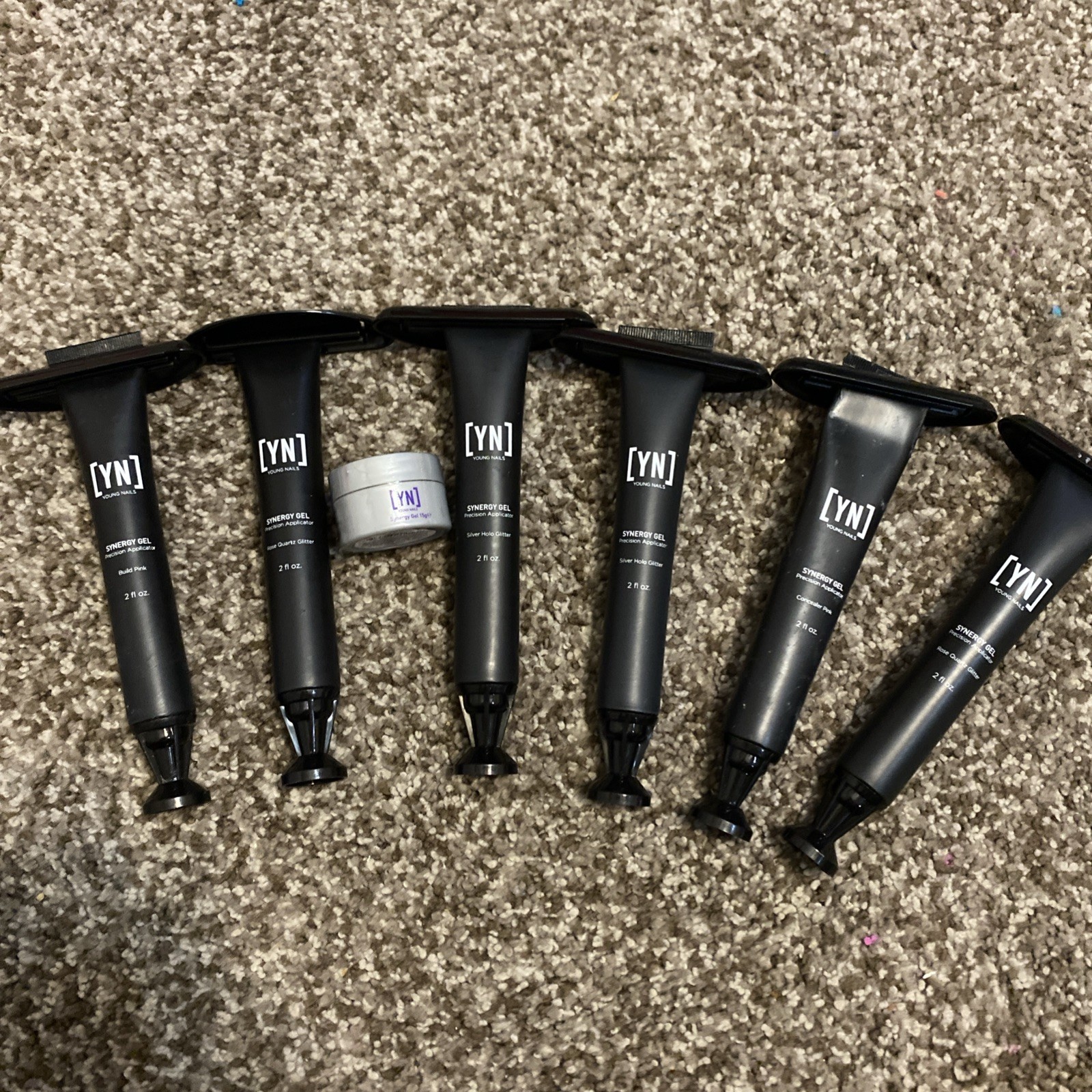 Lot 7 YN Young Nails Synergy Gel Precision Applicator + Sculptor Gel Nail Kit