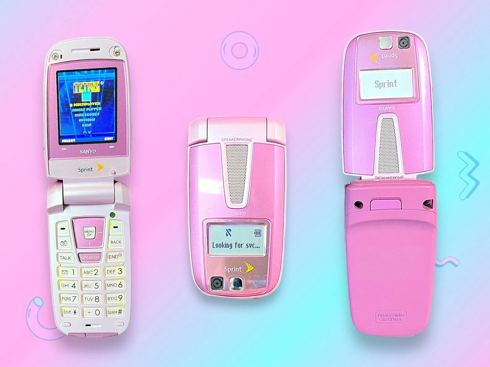 Vintage Y2K Pink Sanyo Camera Flip Cell Phone.Rare.Works!