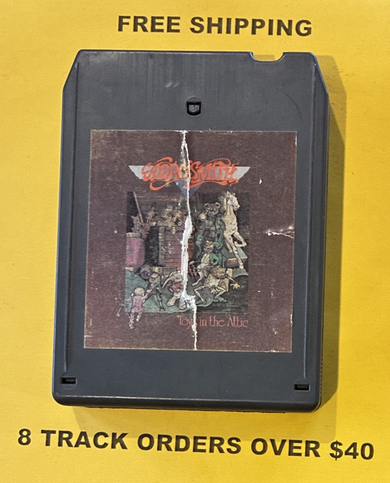 Aerosmith Toys In The Attic 8 track tape Tested/Serviced