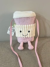 Jelly Amuseables Pink Coffee Bag Super Cute Cat New Soft Plush Coffee Bag B