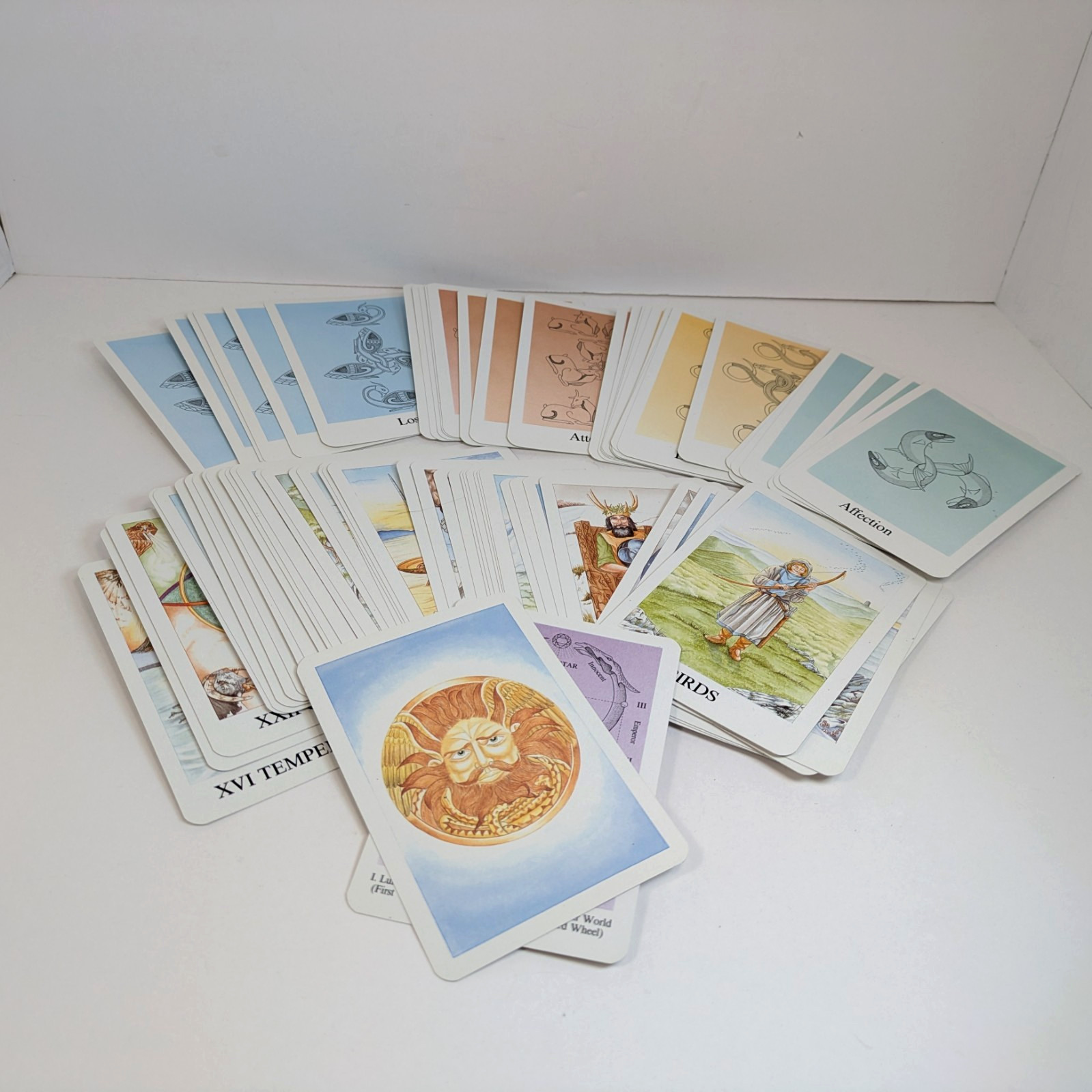 Incomplete Deck Merlin 1992 Tarot 77 Cards for Journal Crafts DIY Missing 1 Card