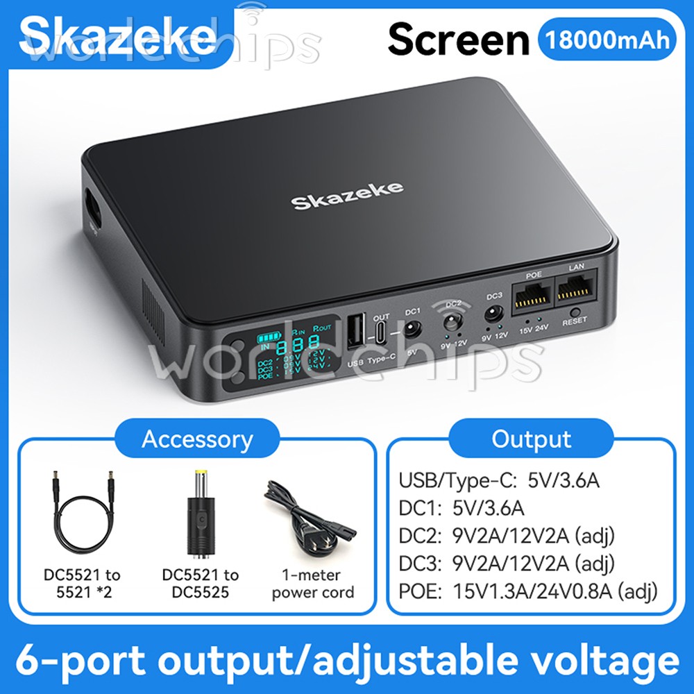 AD2P UPS Uninterruptible Power Supply Router Wifi Modem Emergency Battery Backup