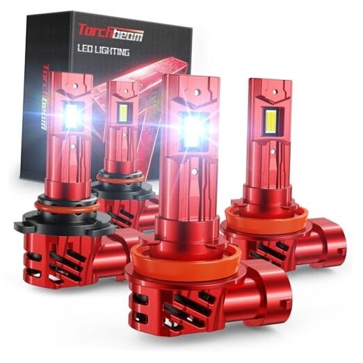  9005 H11 Bulbs Cambo 90000LM Brightness, Canbus Ready 6500K 9005 H11 Fog 05+11