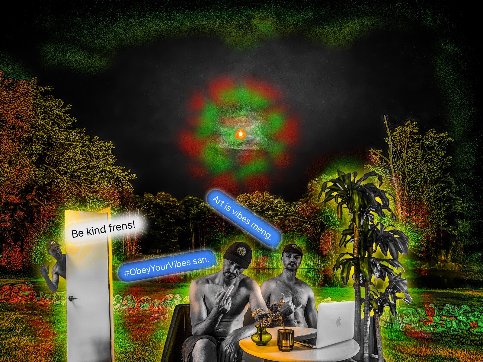 RAW HEADs #181 Always Has Been San 1of1 Digital Street Art Brut by RabidArtWork