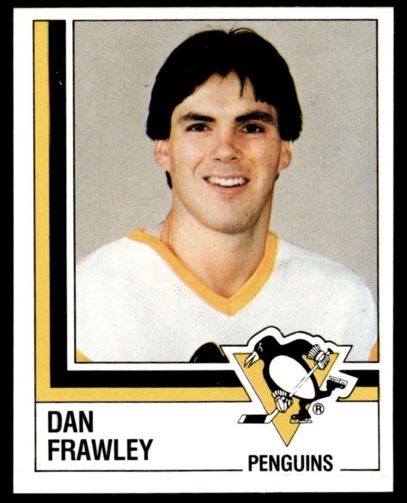 1987-88 Panini Album Stickers Dan Frawley #153 Pittsburgh Penguins