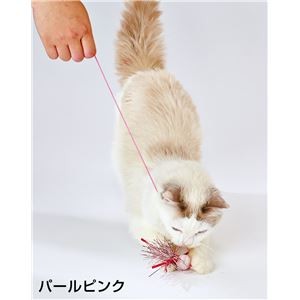 Happiness Cat String Teaser Toy Pearl Pink, Pack of 5 (Wholesale)